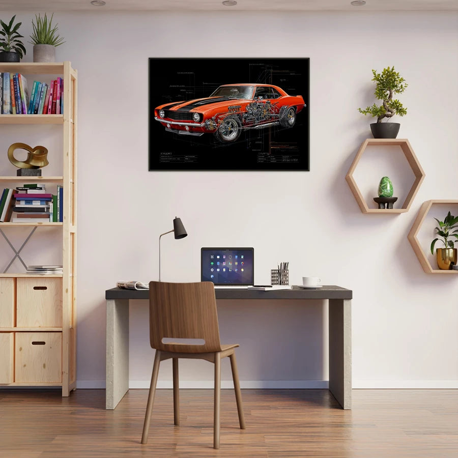 Camaro Z/28 - Edición Premium enmarcada R01