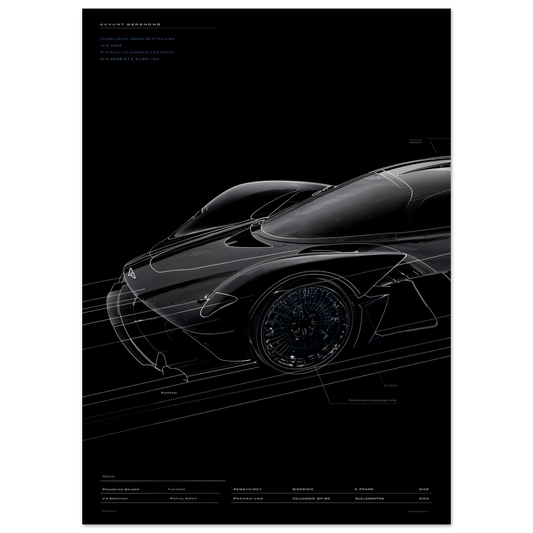 AERO LOUVRES R01 technical blueprint, wheel arch louvres engineering art, pressure management aerodynamics study.